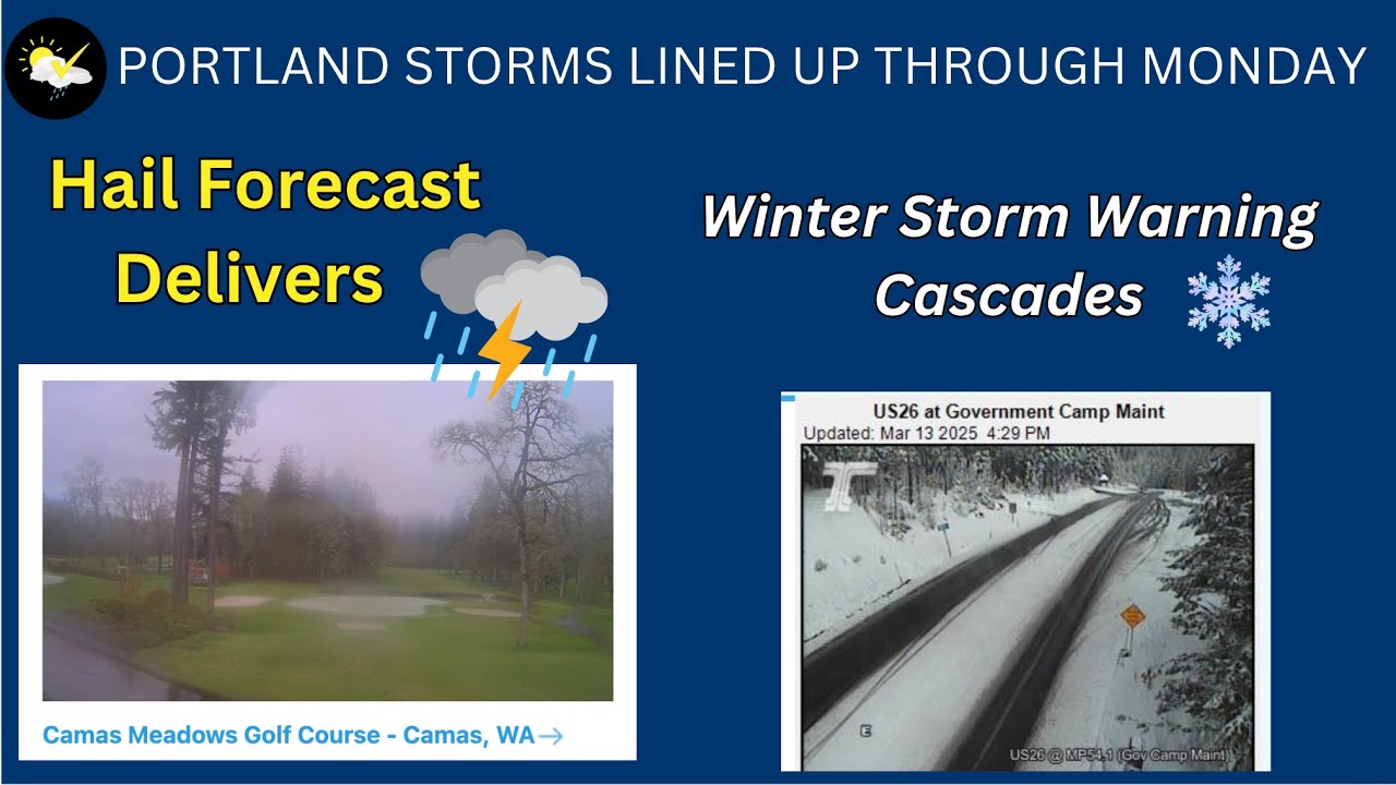 More rain coming, Winter Storm Issued for Cascades - YouTube