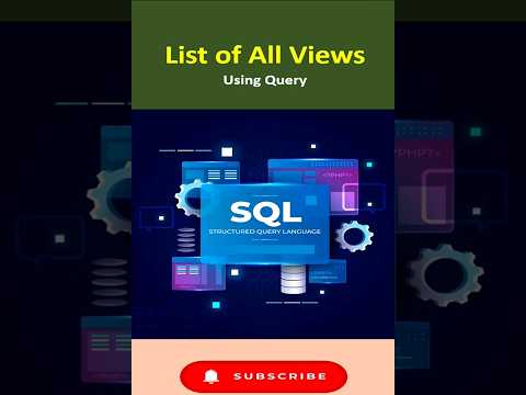 List of All Views in SQL | Technical Session #shorts #shortvideo #youtubeshorts #viral
