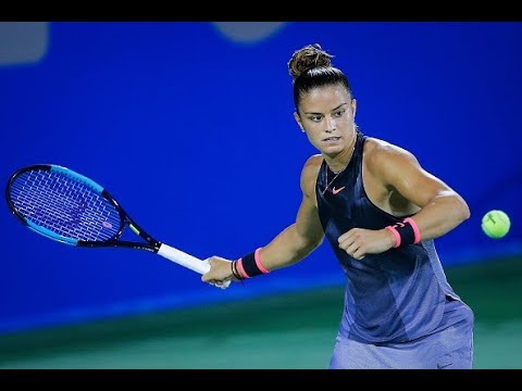 2017 Wuhan Second Round | Maria Sakkari vs. Caroline Wozniacki | WTA Highlights