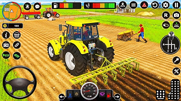 Modern Tractor Farming Driving Simulator 3D - New Tractor Games - Android Gameplay