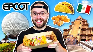 I Only Ate Epcot MEXICO Food For 24 Hours! Disney World Food Review!