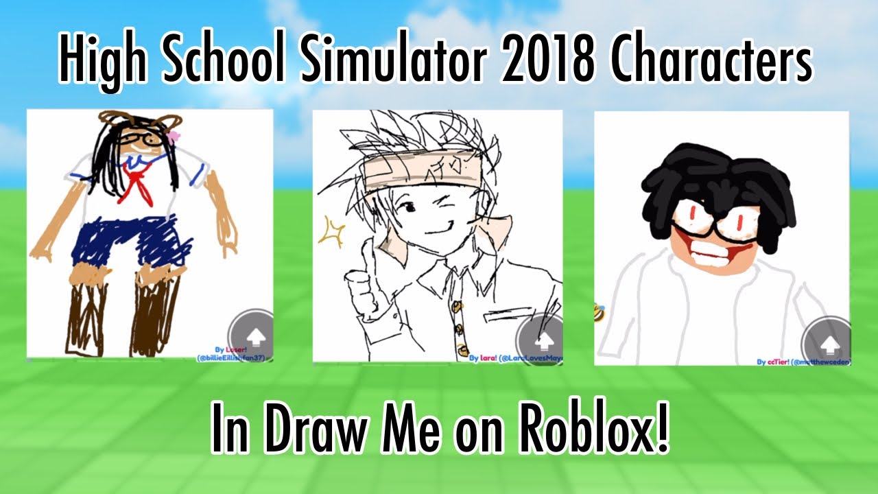Making Random People Draw HSS2018 Characters in Roblox! 🎨