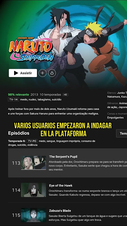 Vaya que sí!: Naruto y Naruto: Shippūden aterrizan en Netflix al completo,  según Netflix, pero tiene truco