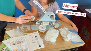 Aiment Button Maker Machine, fun for variety of occasions! #button #pins #customisedgifts