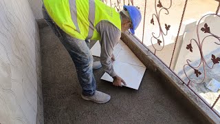 Step by step: How to install ceramic tiles on the balcony floor