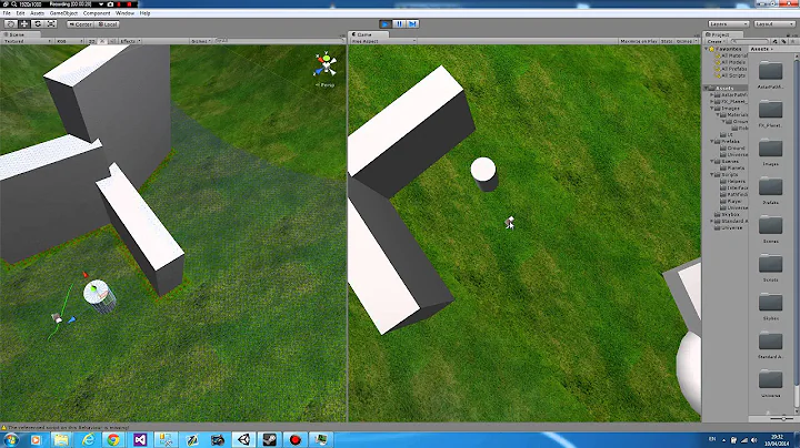 [Unity3D] Basic A* Pathfinding - Terrain, Walls, and Blockers Test