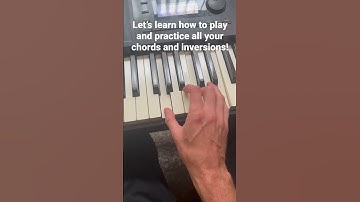 Let’s learn how to play and practice all chords and inversions! #pianolessons #pianochords #shorts