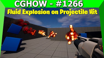 Fluid Explosion on Projectile Hit in UE5.2 Niagara  👉 Trailer