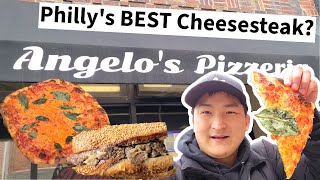 Philly's BEST CHEESESTEAK? Angelo's Pizzeria Review