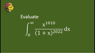 2022 MIT Integration Bee Quarter Final # 1 Problem # 3