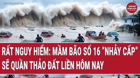 Bản tin thời sự: Rất nguy hiểm: Mầm bão số 16 “nhảy cấp”, quần thảo đất liền Philippines hôm nay