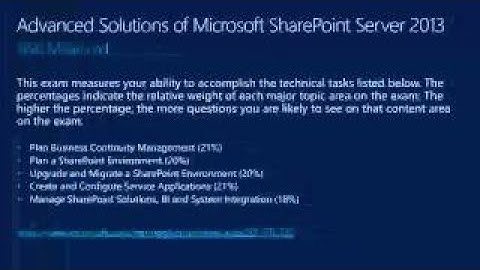 Exam Prep: 70 331 and 70 332 MCSE: SharePoint (Microsoft SharePoint Server 2017)