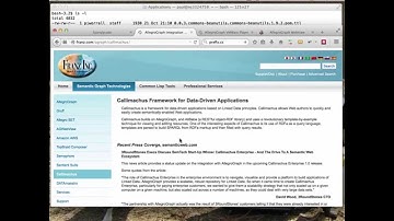 Session 2 Series 2 - Using AllegroGraph with Sparqlycode
