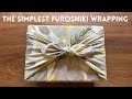 The simplest furoshiki gift wrapping otsukai tsutsumi   how to wrap a box