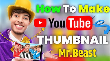 How To Make YouTube Thumbnail Like @MrBeast How to make ai Thumbnail Generator Mr Beast