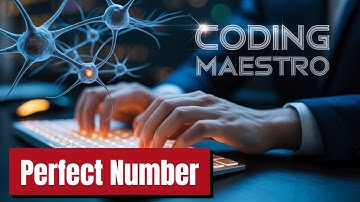 Perfect Number in Java : Program to find Perfect Number of a number using Java by CodingMaestro