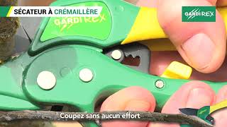 Vidéo: SECATEUR A CREMAILLERE