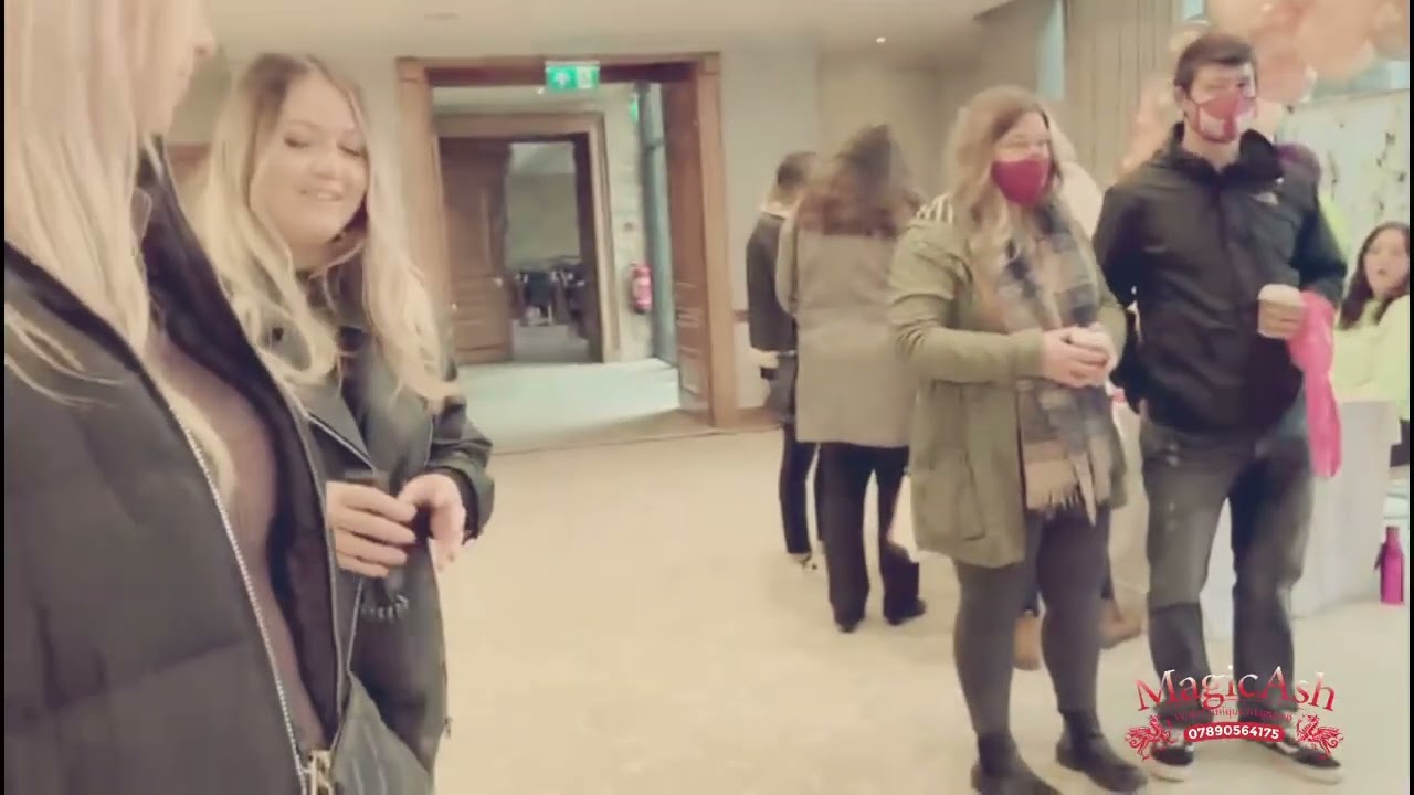 MagicAsh the welsh magician entertains with a cup and a ball