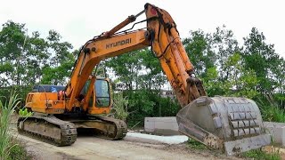 Máy Xúc HYUNDAI ROBEX 2900LC Múc Đất, Xe Ô Tô Tải Ben Chở Và Đổ Đất | Excavator Truck | TienTube TV