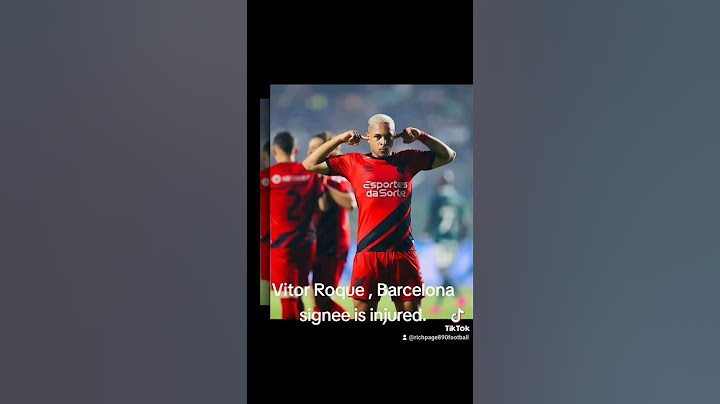 Transfer News. Barcelona player Victor Roque is injured