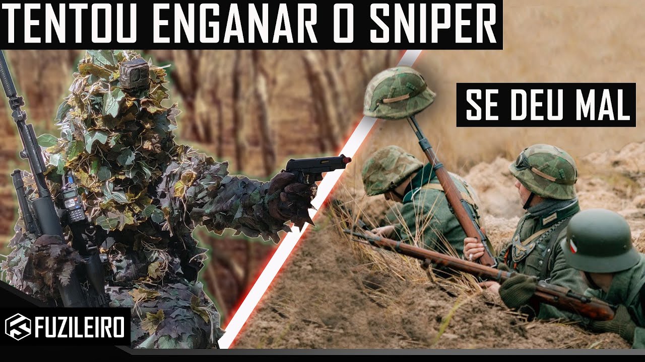 QUASE PISOU EM MIM, SNIPER CAMUFLADO, NEW GHILLIE SUIT, TÁTICA DE GUERRA