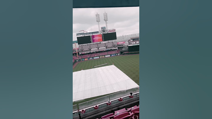 What a rain delay at great American ballpark looks like #shorts #mlb #reds