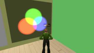 Transforming Assessment - second life - RGB light colour mixer simulation screenshot 2