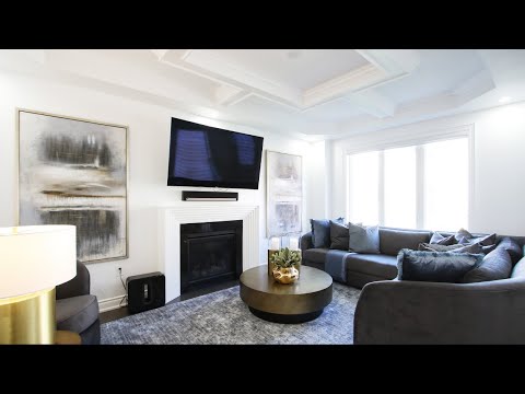 Grey Modern Living Room Makeover Transformation + Design Tips | Kimmberly Capone Interior Design