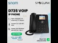 Snom D735 voip phone system for small business #Spoglink @Snom_technology