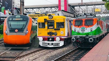 🔥Crazy Train Spotting: Classic vs Modern Indian Trains Compilation!