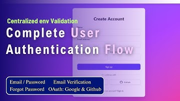 #8 Centralized Environment Variables Validation - Complete User Authentication Flow