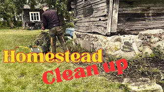 Autumn on the Homestead | Cleaning, Chopping Wood & Moving Stones