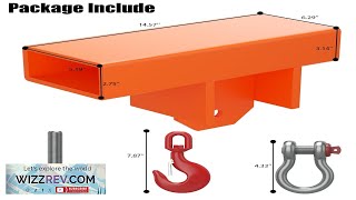 Garvee Forklift Lifting Hook Attachment 2200 Lbs Capacity Single Mobile Forklift Crane