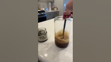 Trader joes bourbon vanilla bean paste iced latte!!! Yummmmmy :) #traderjoes #coffee #icecoffee