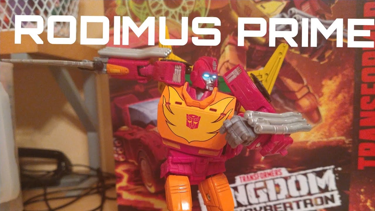 Transformers kingdom commander class rodimus prime review YouTube