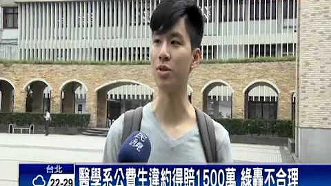 醫學系公費生違約得賠1500萬 綠轟不合理－民視新聞 - 天天要聞
