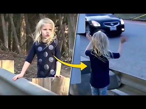 Driver Spots Girl Alone On Wooded Road, Frantically Waving Her Arms