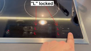 How to UNLOCK Electrolux Hob Key & Child LOCK