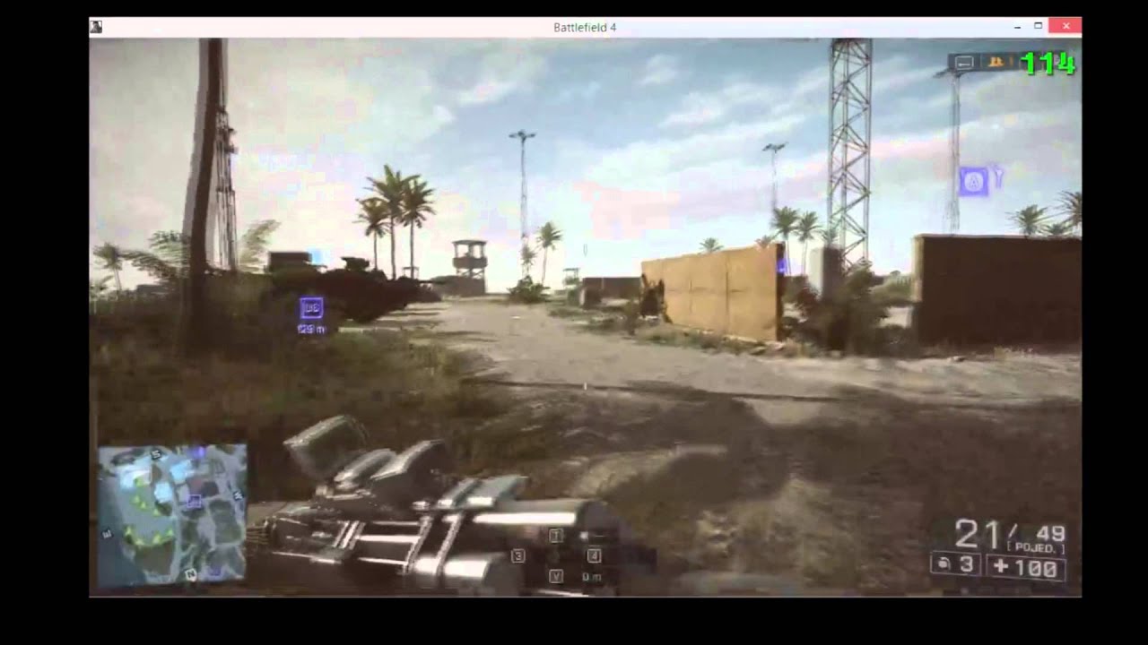 BF4 R9 280X i5 4670k Mantle Test Range Windowed