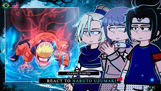 🦊🟠 Naruto (Classic) React To Naruto Uzumaki - Gacha React 🇺🇸/🇧🇷