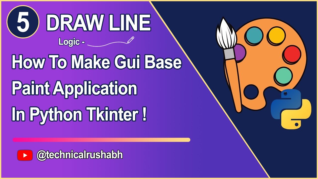 How To Make Gui Base Paint Application In Python Tkinter! Part05 - YouTube