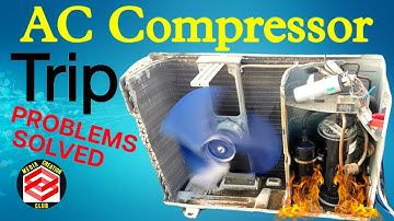 Air Conditioner Tripping Problem || Ac Compressor Heating Problem || AC Compressor Tripping Problem