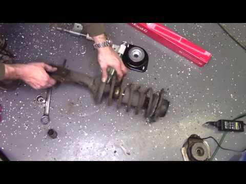 VW Cabriolet front strut replacement - YouTube