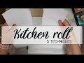 5 Kitchen roll techniques to use in your art journal