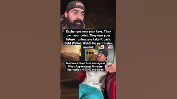 Do not hold your crypto on exchanges or cold wallet make sure you are holding them on Web3 #xrp