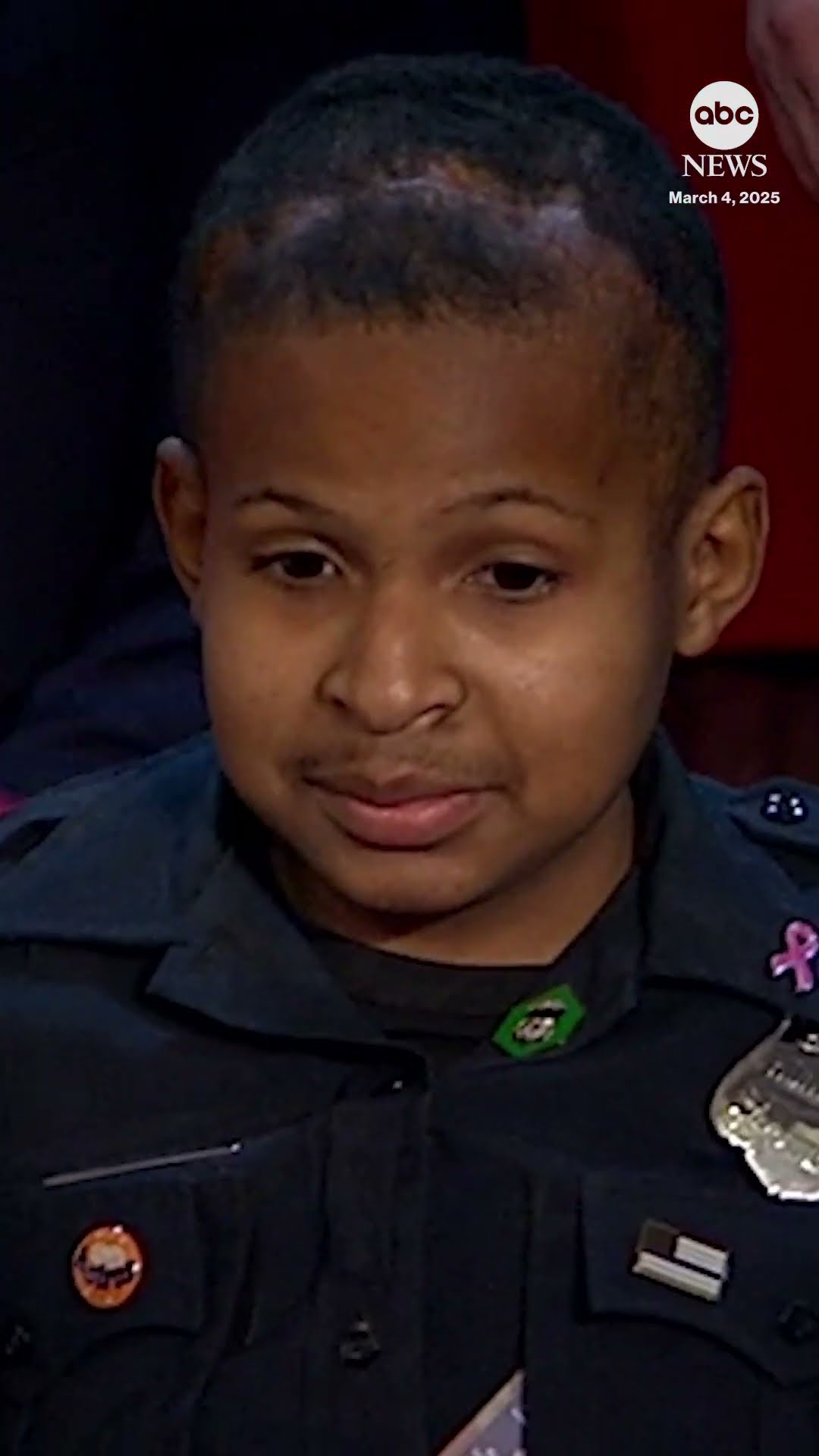 Trump calls for 13-year-old's dream of being a police officer to come true