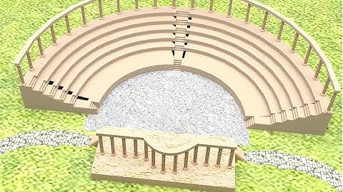 Simple Rome Theater 3ds Max Speed ​​Art Low Poly Speed  modeling