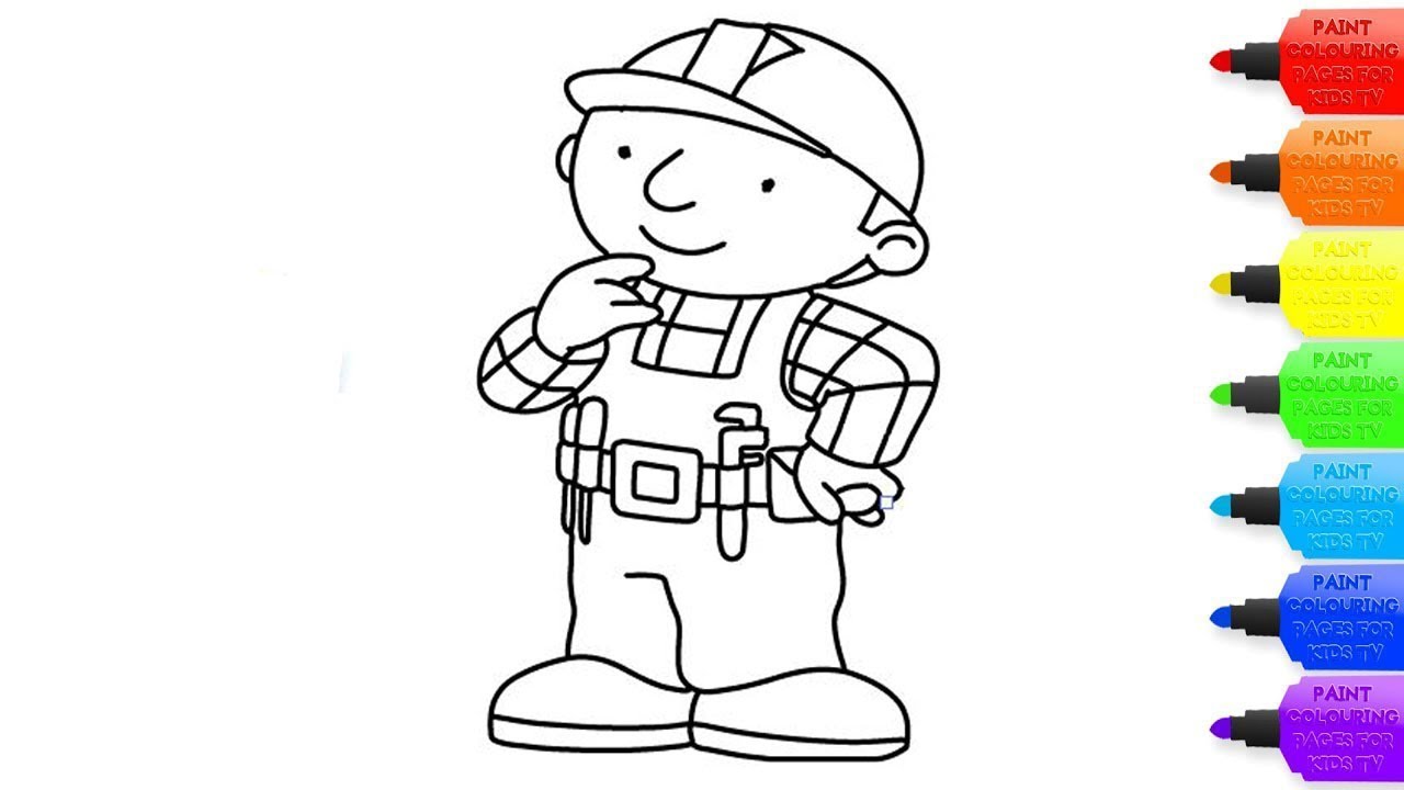 How to Draw Skip from Bob the Builder (Bob the Builder) Step by Step |  DrawingTutorials101.com