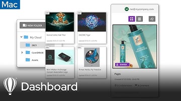 Dashboard | CorelDRAW for Mac