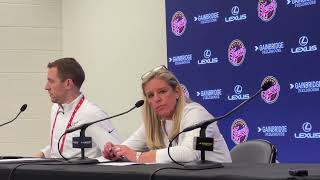 Christie Sides postgame after Indiana Fever's 102-66 home loss to New York Liberty